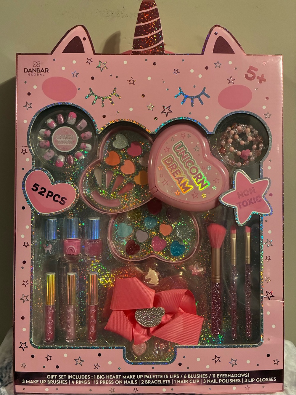 Unicorn Dream Kids Makeup & Accessories Set – Pink